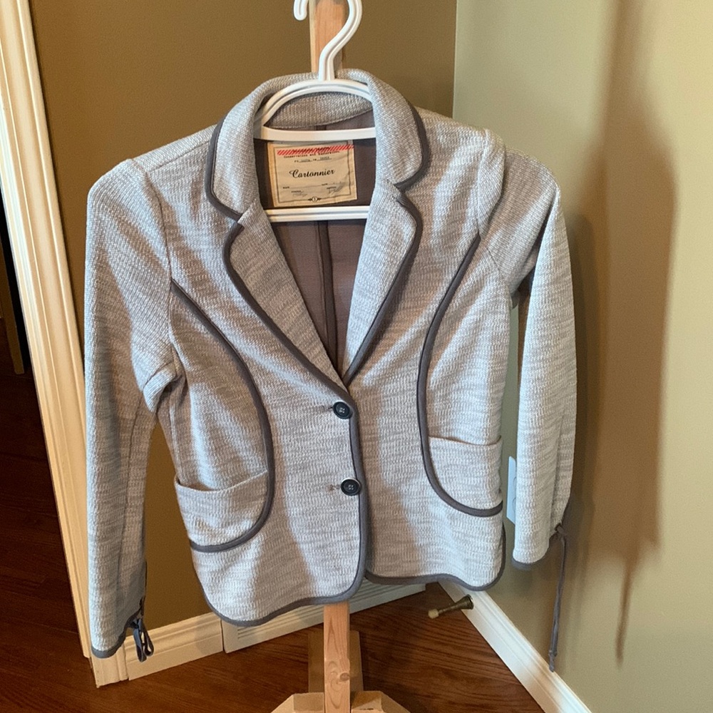 Cartonnier Blazer - Anthropologie Grey size Small